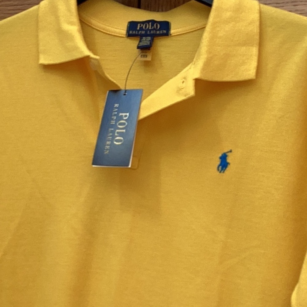 Polo Ralph Lauren bright yellow short sleeve polo shirt. Boys size extra large - Picture 2 of 9